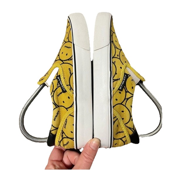 Airwalk Shoes Womens 6.5 Y2K Skater Smiley Punk Retro Grunge Sneakers Yellow - Picture 8 of 11